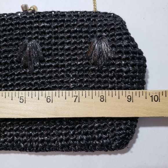 Vintage kiss lock woven handbag - Picture 2 of 7